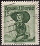 Austria - 1948 - Characters - 1 S - Green - Austria, Costumes - Scott 539 - Tirol - 0